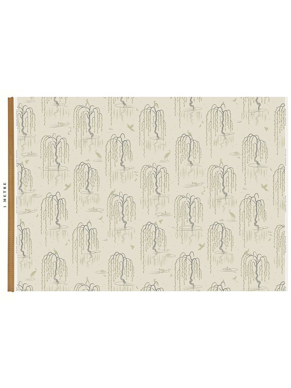 Kyoto Blossom 'Zen Sage' Recycled Velvet
