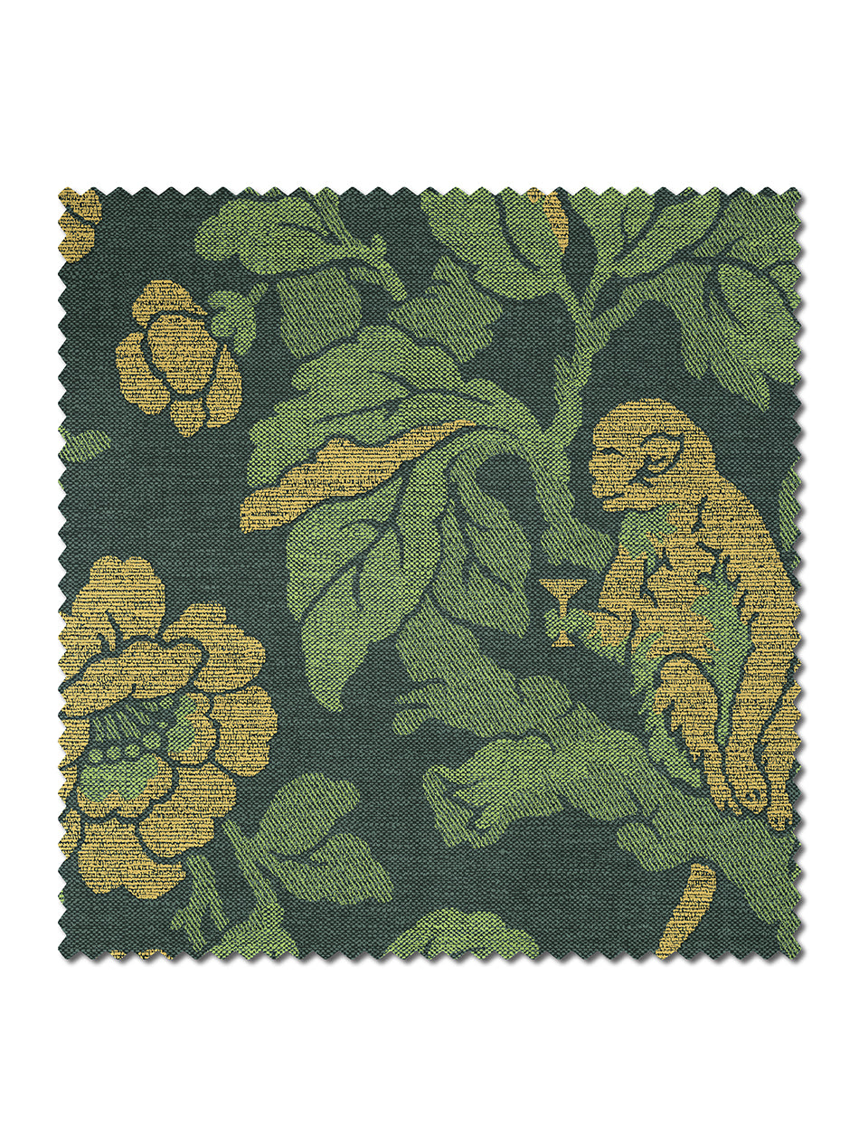 Drunken Monkey 'Jungle' Recycled Velvet Sample