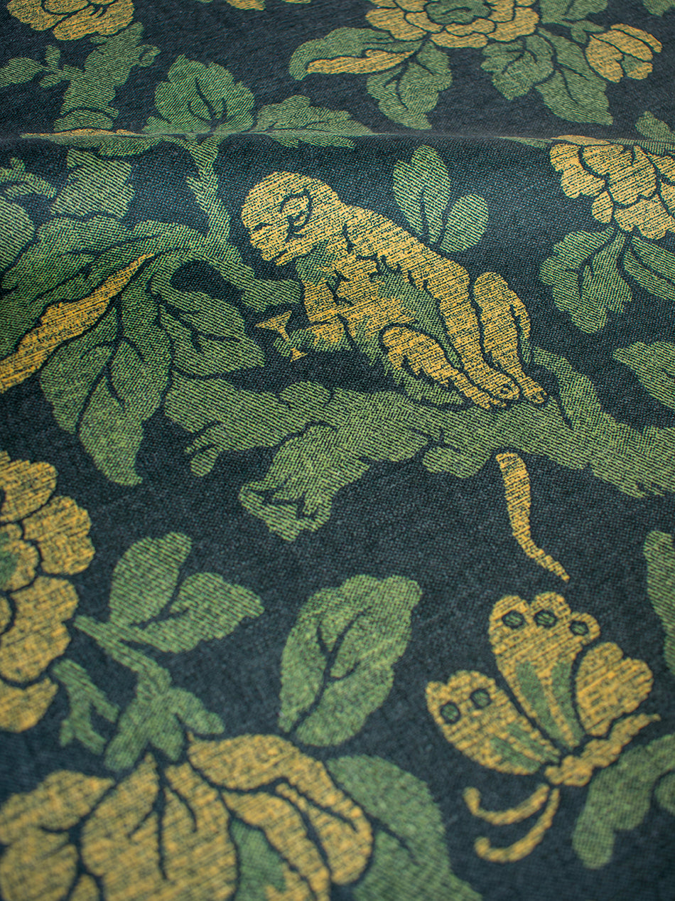 Drunken Monkey 'Jungle' Recycled Velvet Sample