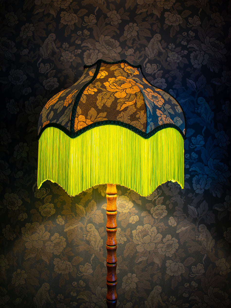 Drunken Monkey 'Jungle' Fringed Lampshade