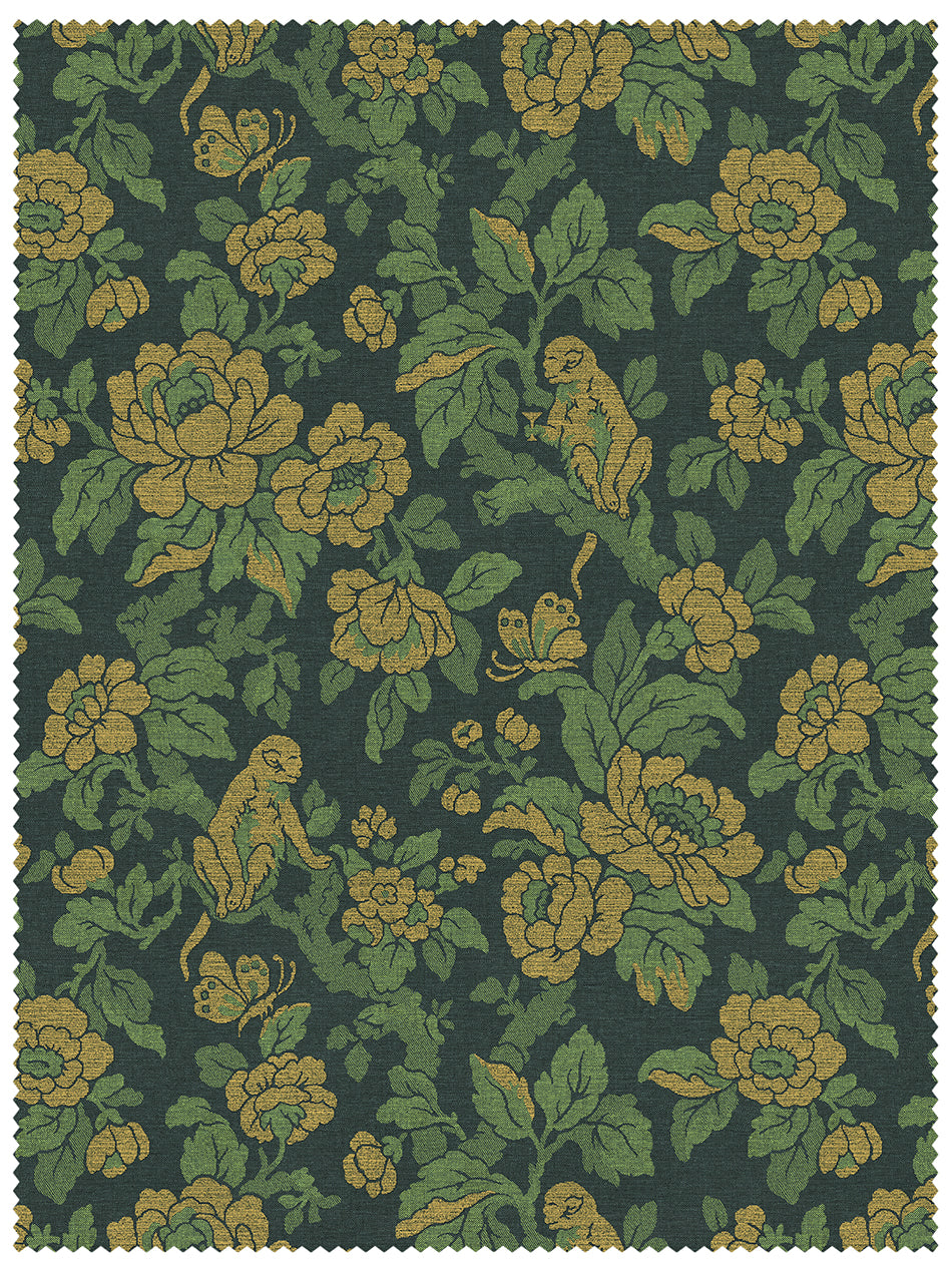 Drunken Monkey 'Jungle' Recycled Velvet Sample