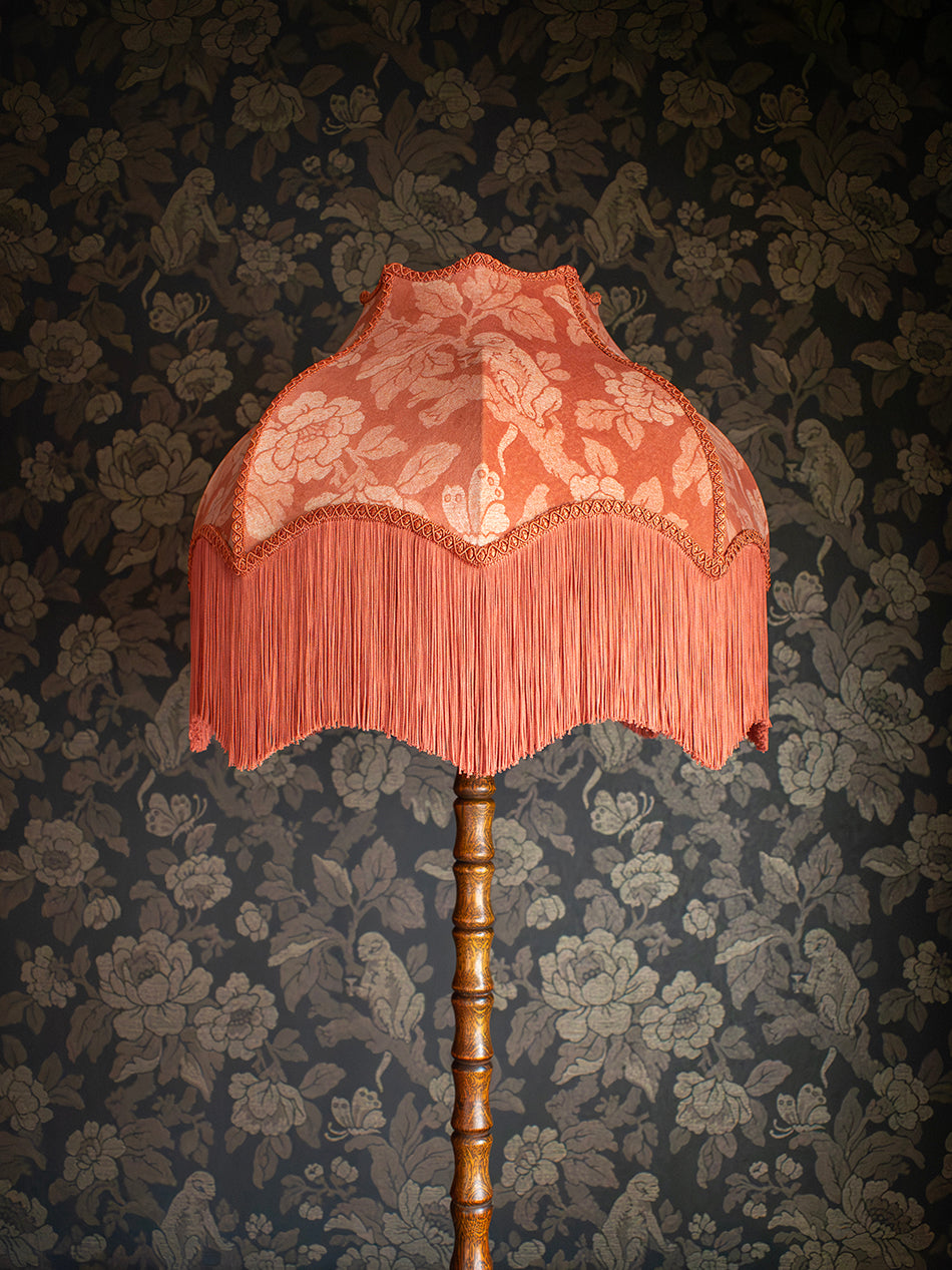 Drunken Monkey 'Melon' Fringed Lampshade