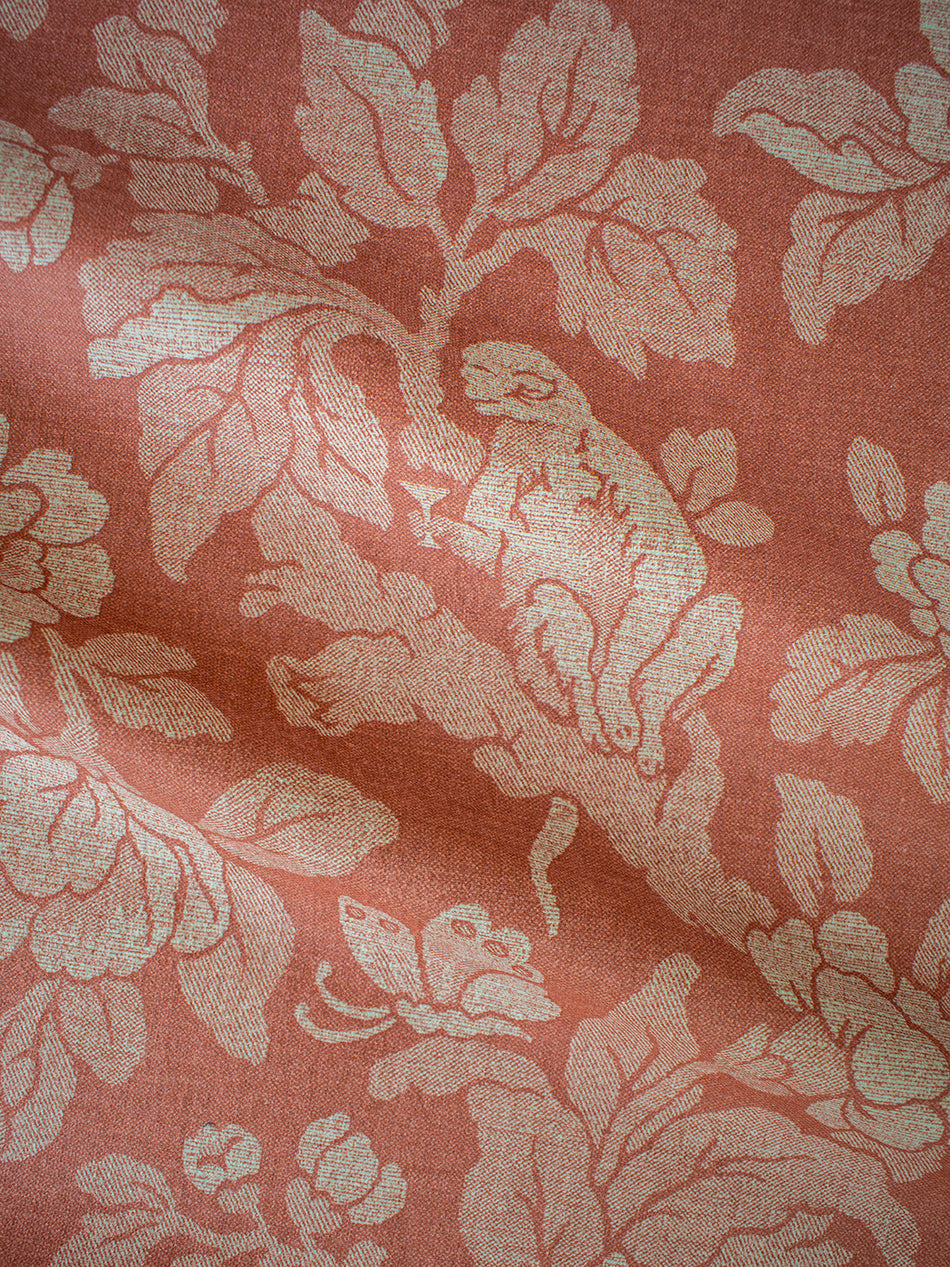 Drunken Monkey 'Melon' Recycled Velvet Sample