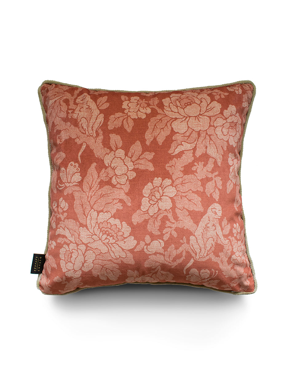 Drunken Monkey 'Melon' Velvet Cushion