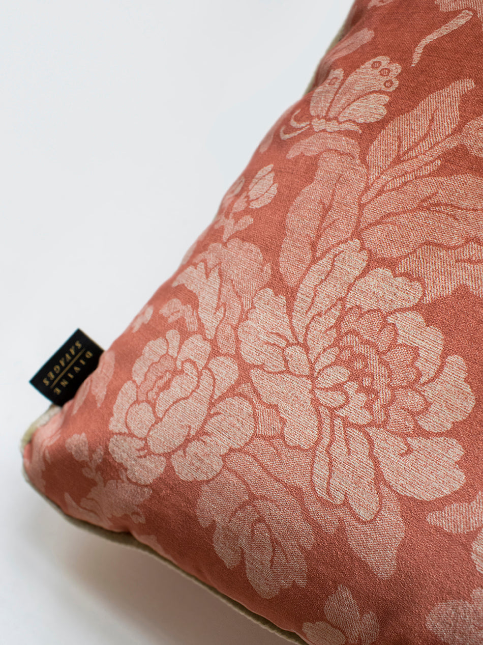 Drunken Monkey 'Melon' Velvet Cushion