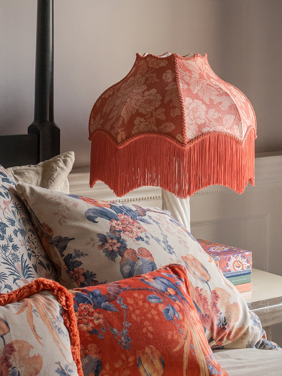Drunken Monkey 'Melon' Fringed Lampshade