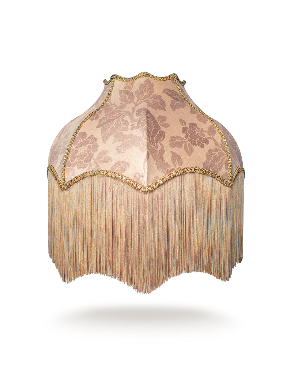 Drunken Monkey 'Nut Blush City' Fringed Lampshade