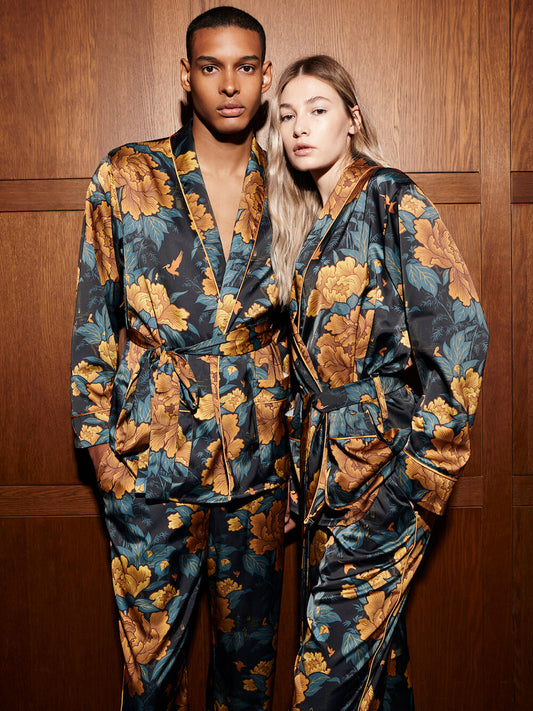 Divine Savages X Byroses All Gender Satin Pyjama Top