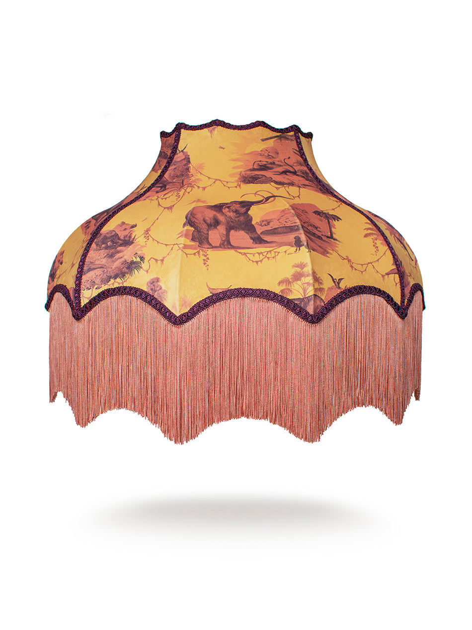 Extinctopia 'Rhubarb & Custard' Fringed Lampshade