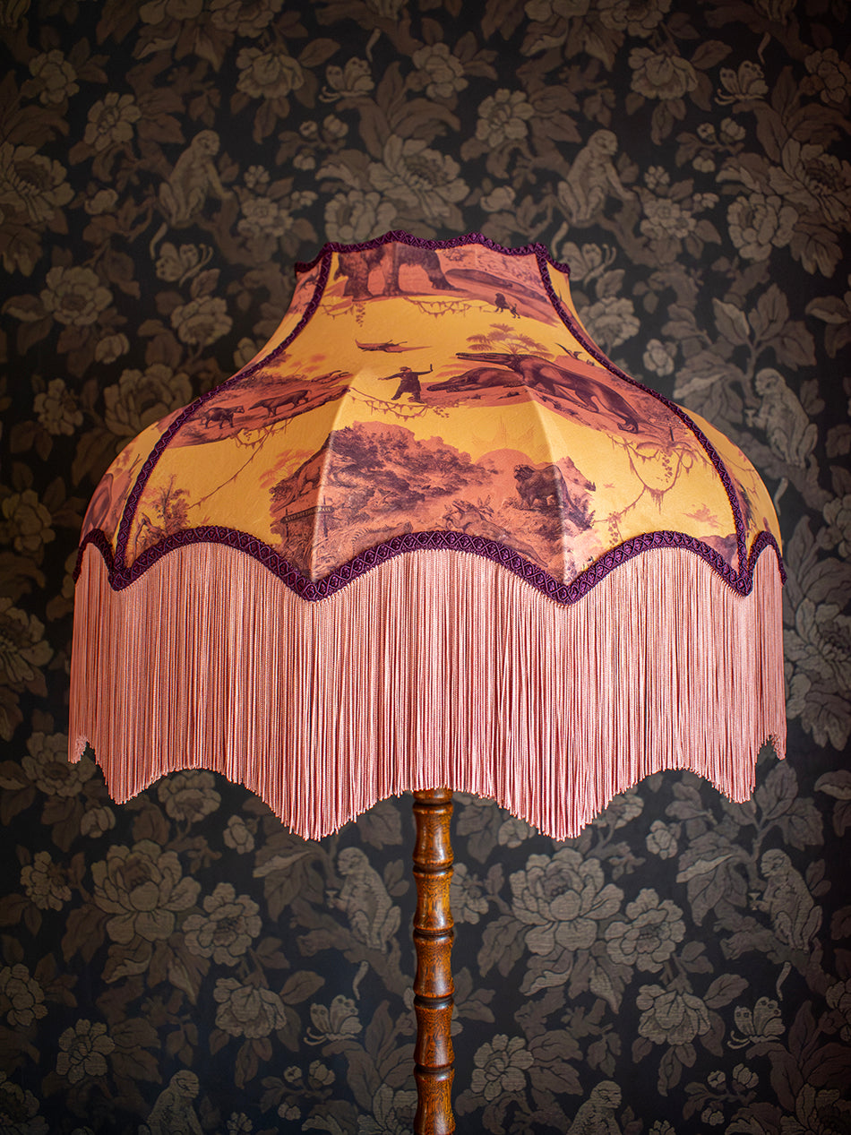 Extinctopia 'Rhubarb & Custard' Fringed Lampshade