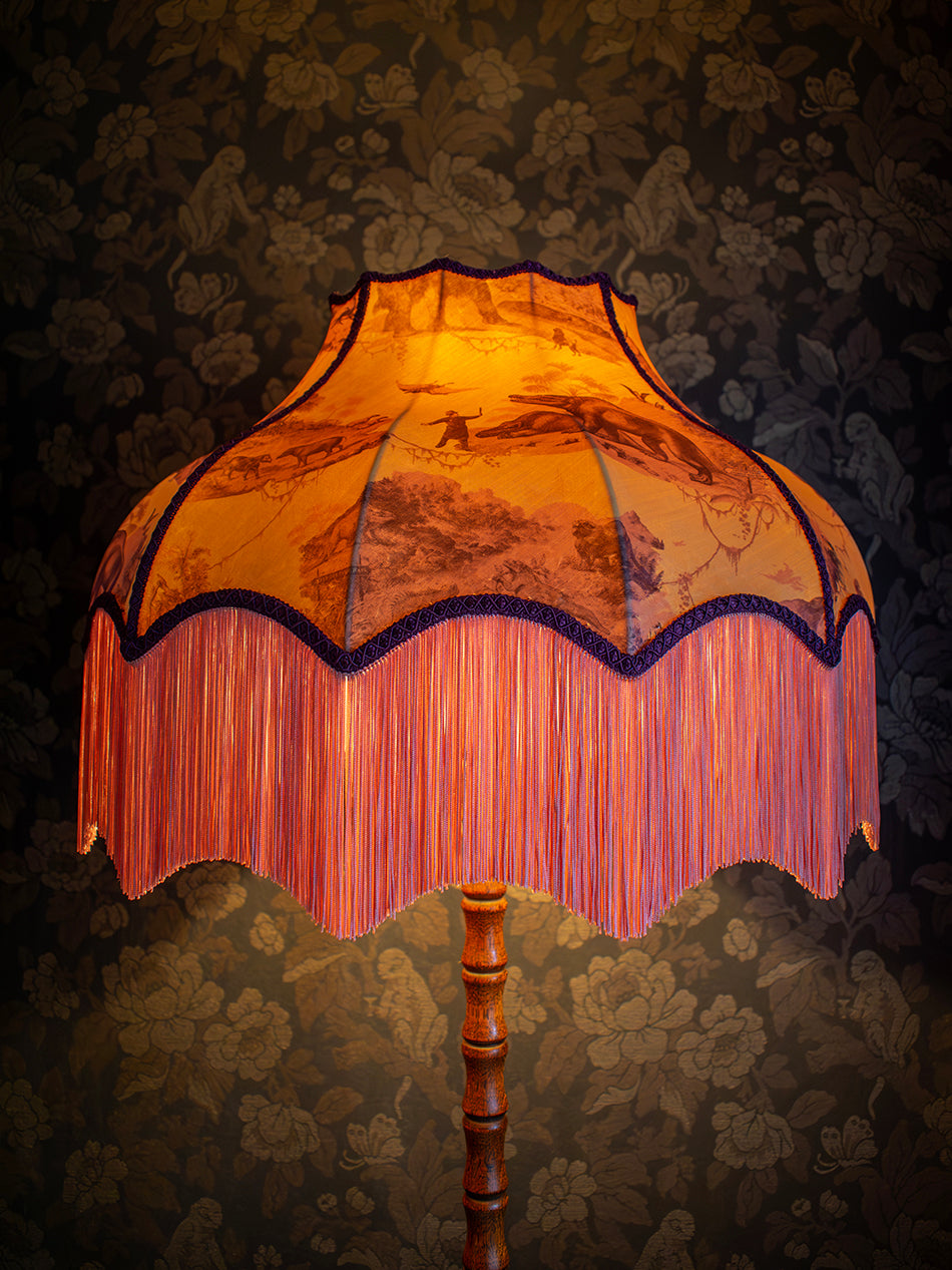 Extinctopia 'Rhubarb & Custard' Fringed Lampshade