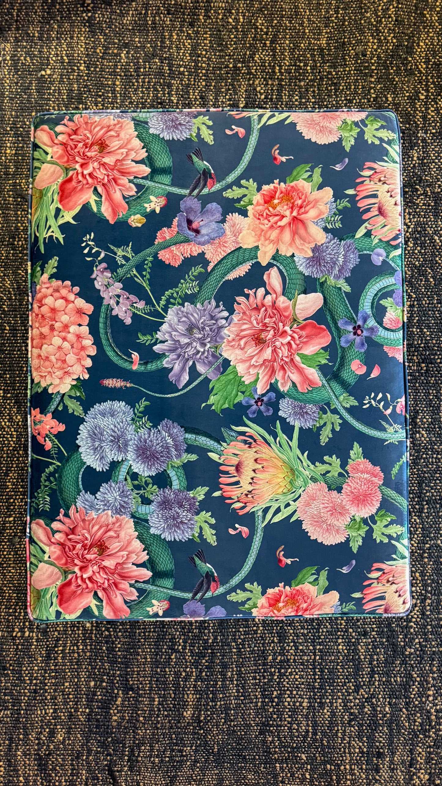 Sample Sale: Forbidden Bloom Velvet Ottoman