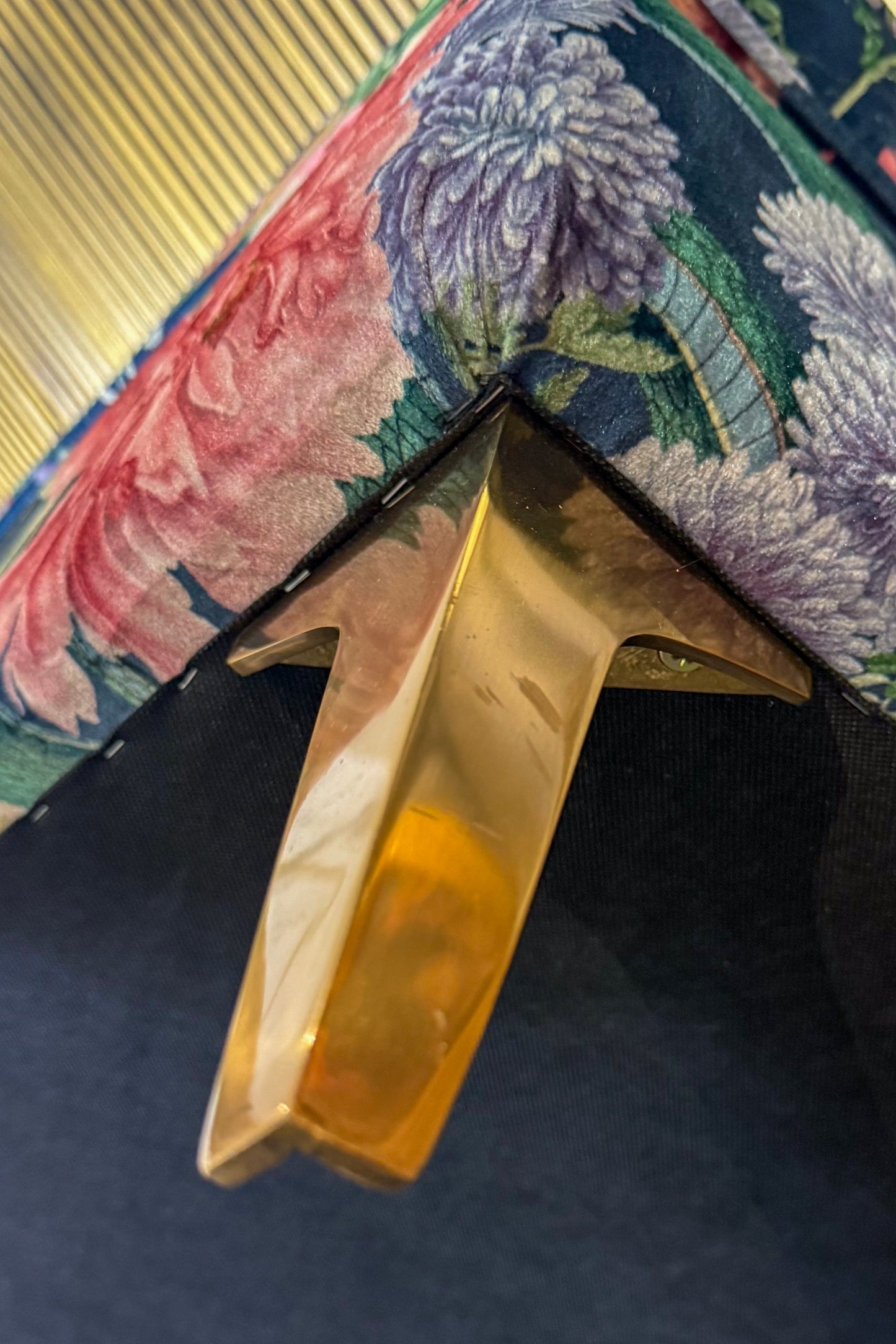 Sample Sale: Forbidden Bloom Velvet Ottoman