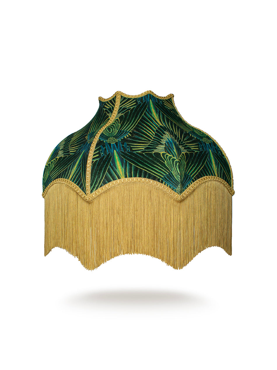 Gershwing 'Parakeet' Fringed Lampshade