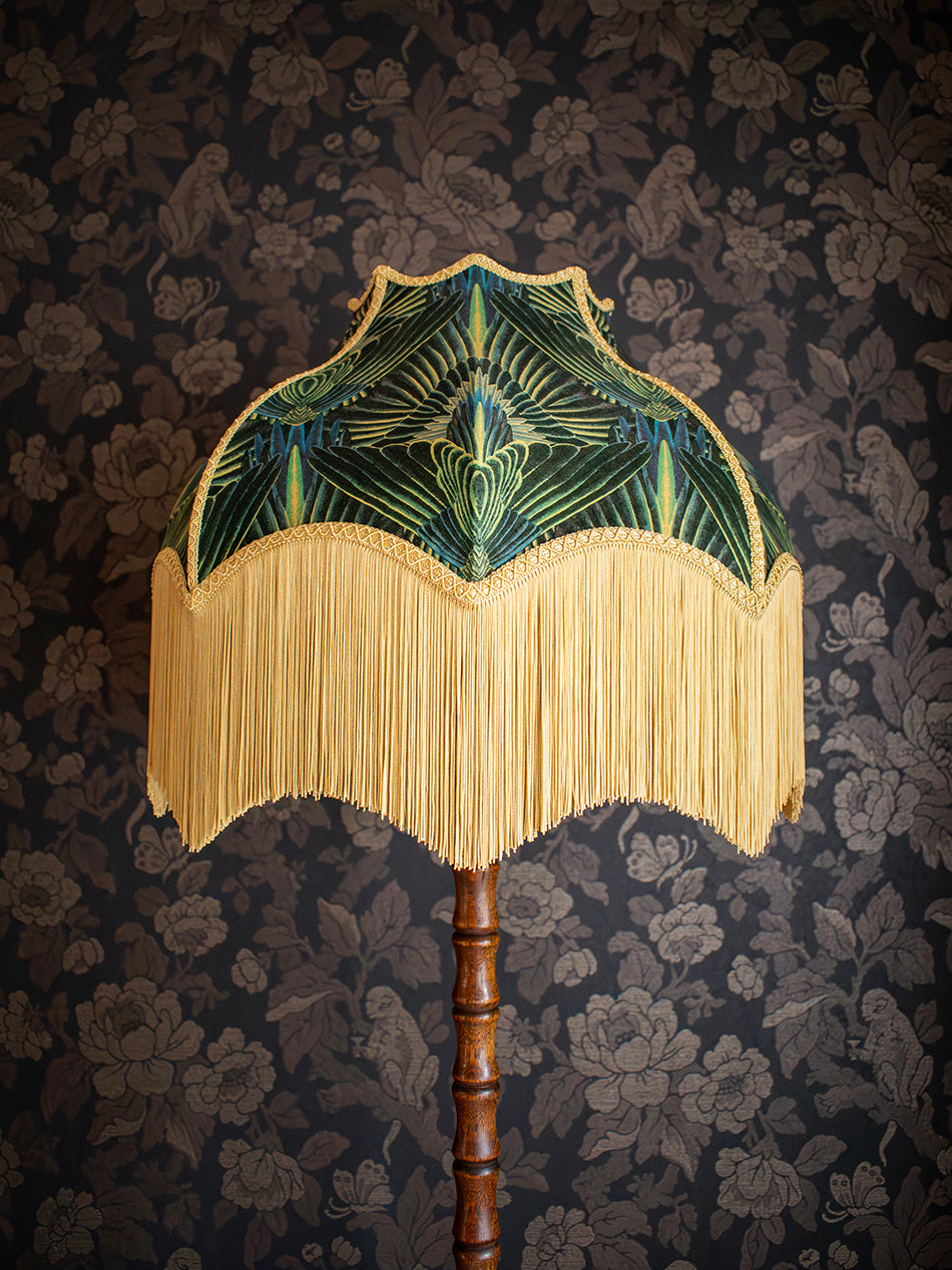 Gershwing 'Parakeet' Fringed Lampshade