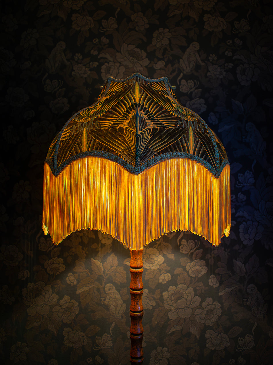 Gershwing 'Parakeet' Fringed Lampshade