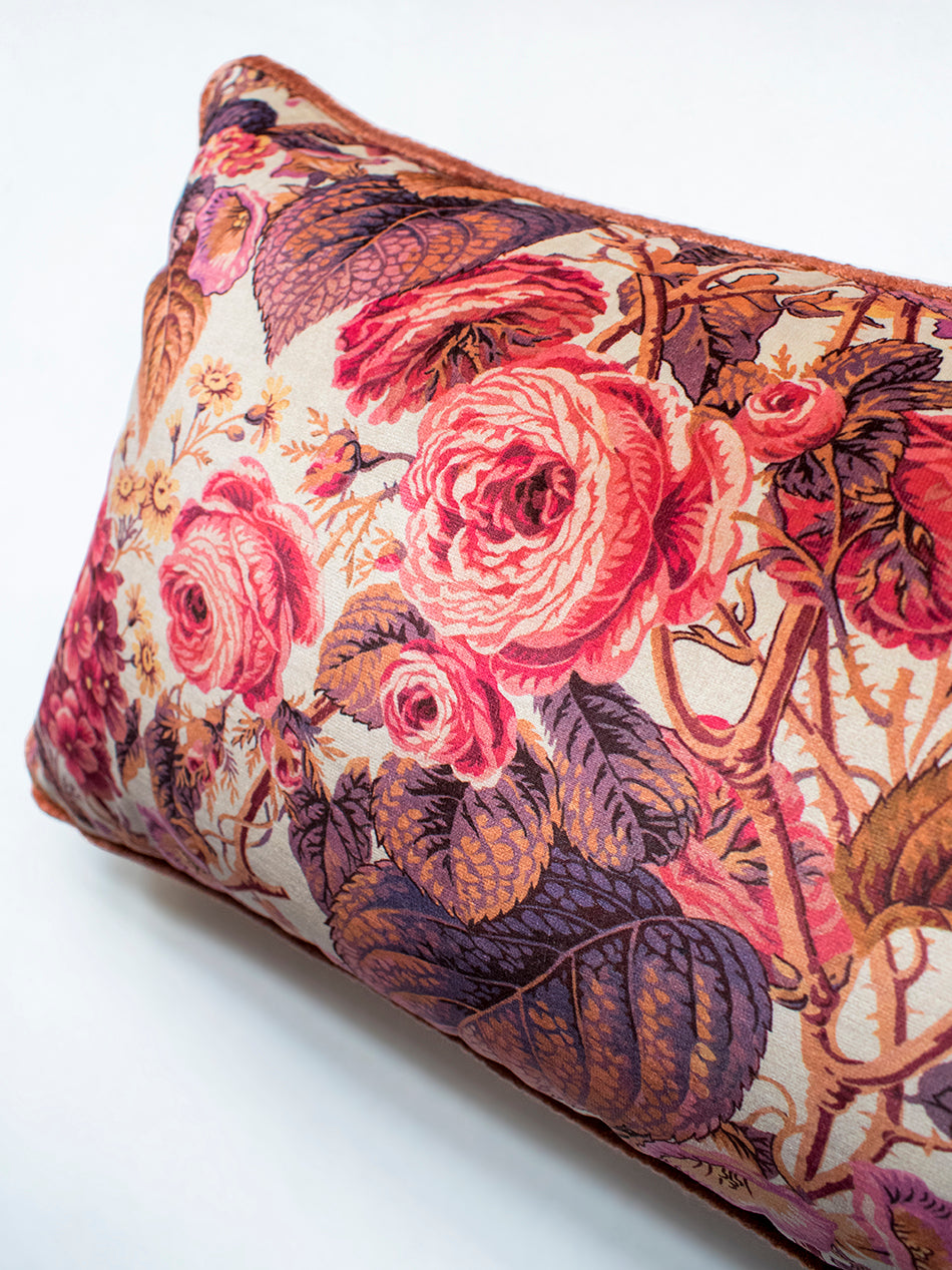 The Brambles Velvet Rectangle Cushion