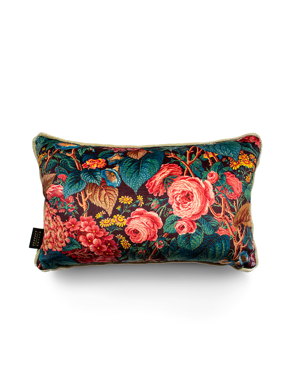 The Brambles Velvet Rectangle Cushion