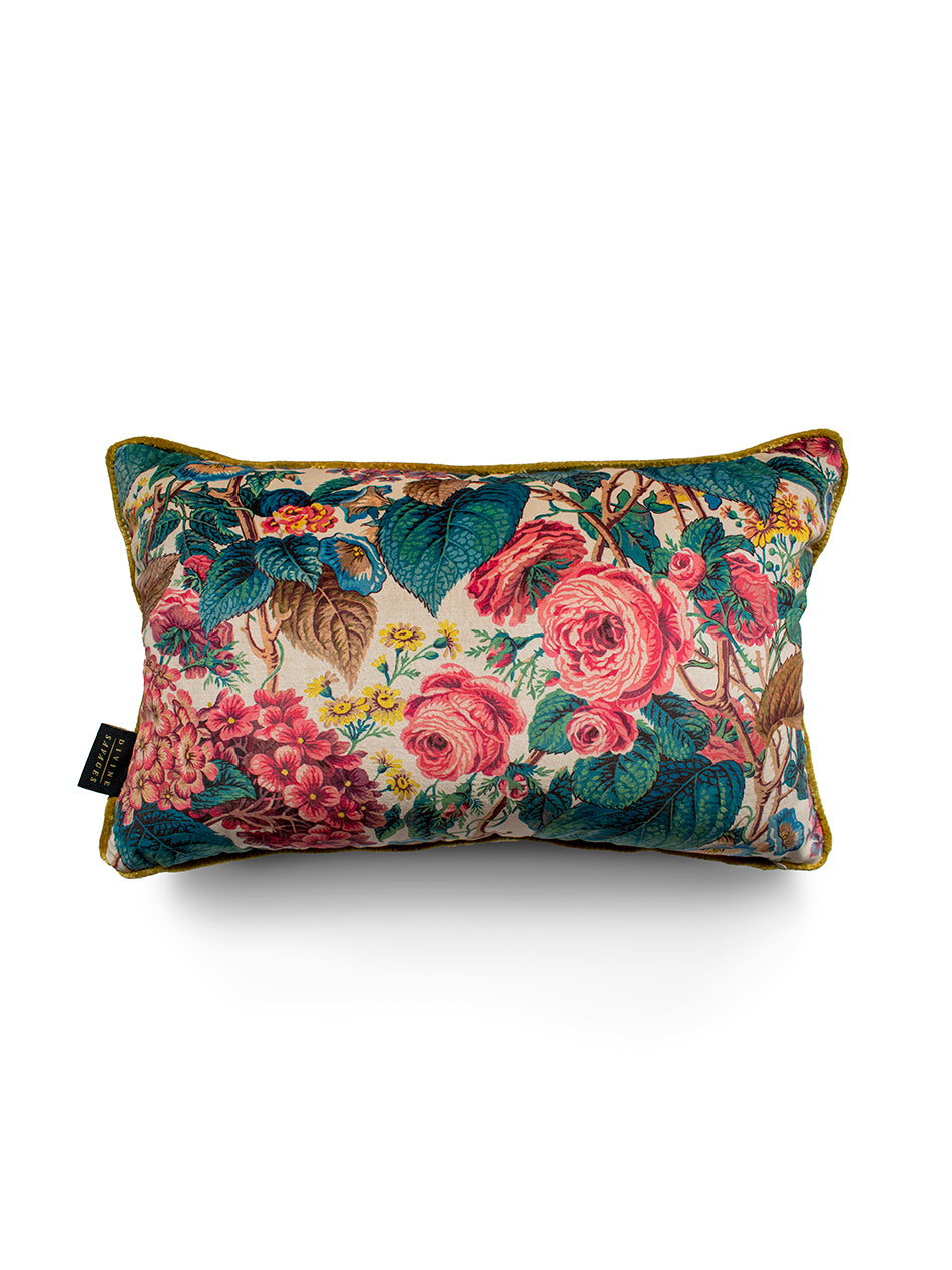 The Brambles Velvet Rectangle Cushion