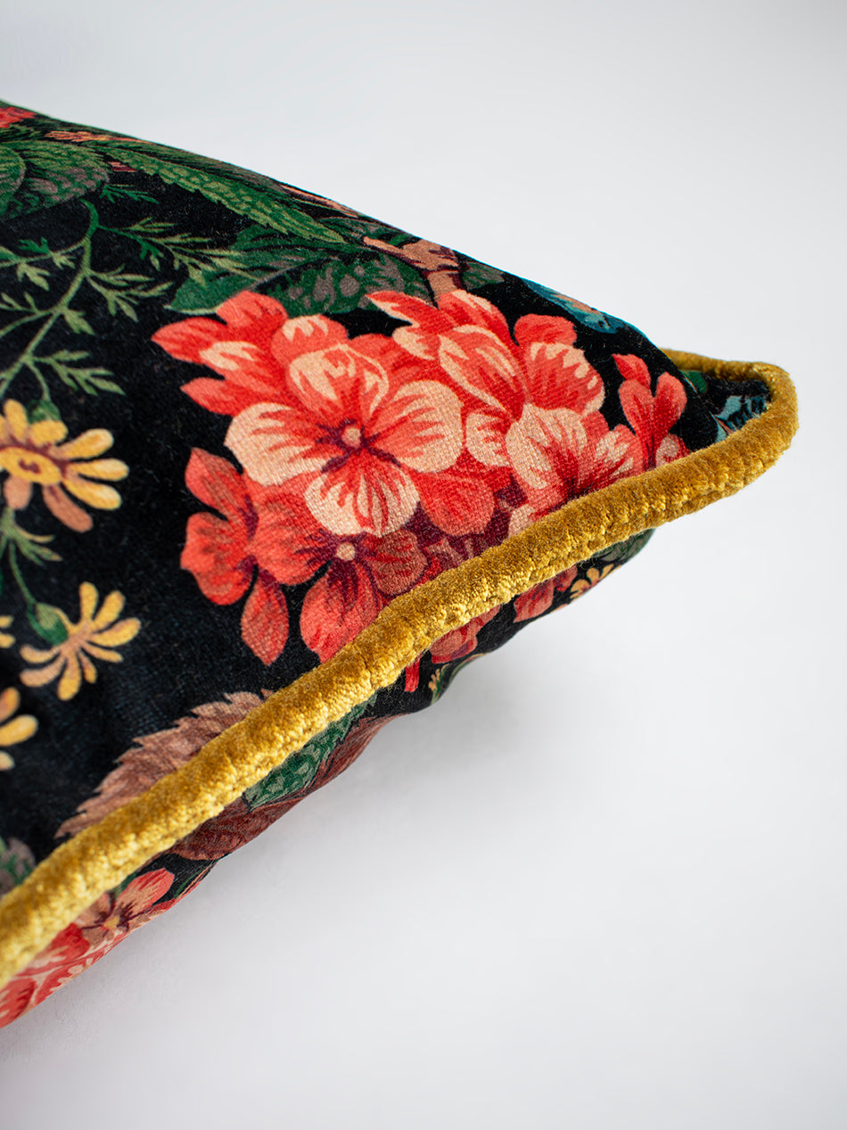 The Brambles Velvet Rectangle Cushion
