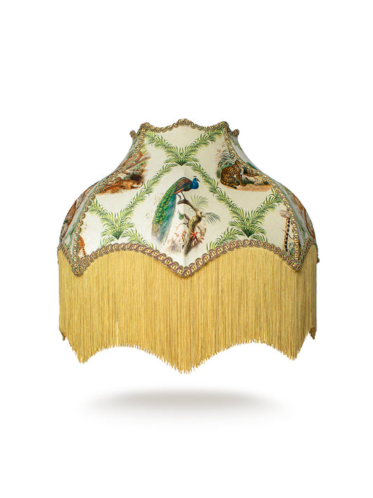 The Fierce & The Fabulous 'Archive Green' Fringed Lampshade