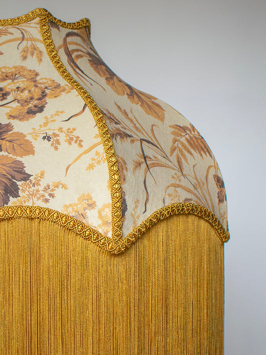 Where The Wildflowers Grow 'Mustard' Fringed Lampshade