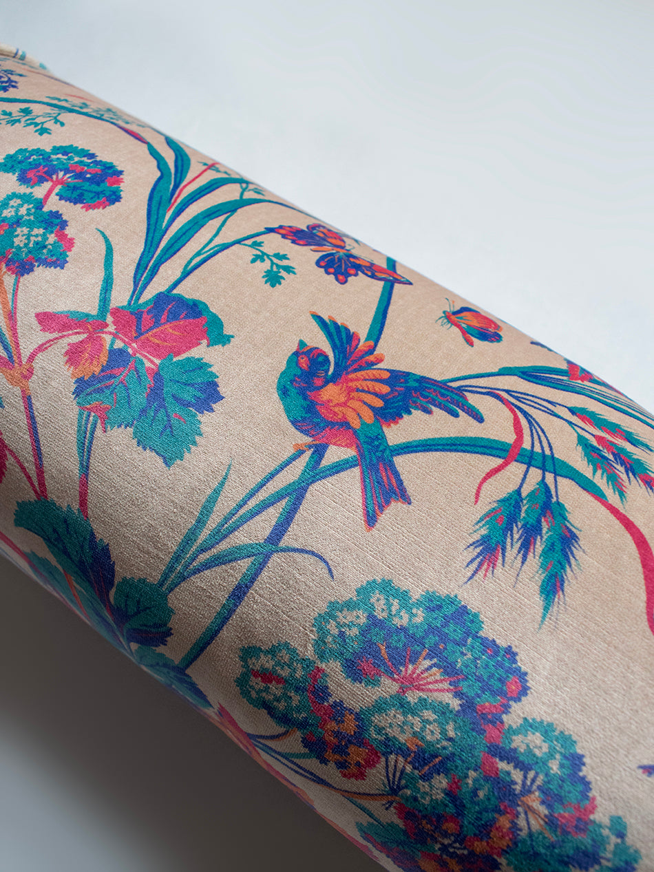 Where The Wildflowers Grow 'Warhol' Velvet Bolster Cushion