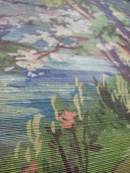 Wild Wild Woods Grasscloth Wallpaper Sample