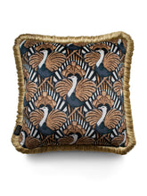 Load image into Gallery viewer, Zsa Zsa &#39;Gold&#39; Fringed Velvet Cushion