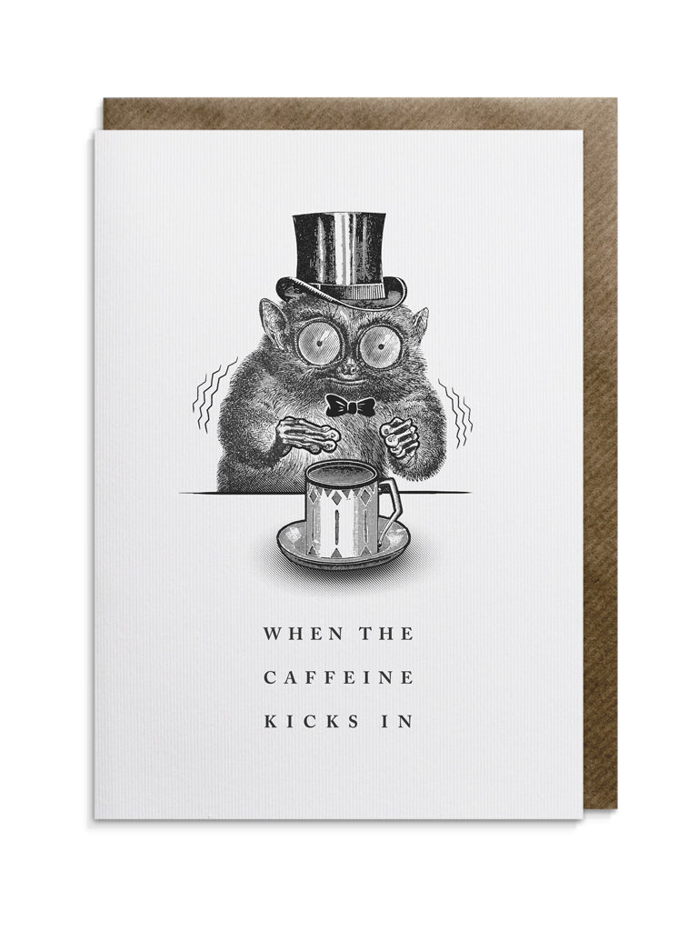 Caffeine Kick Greeting Card