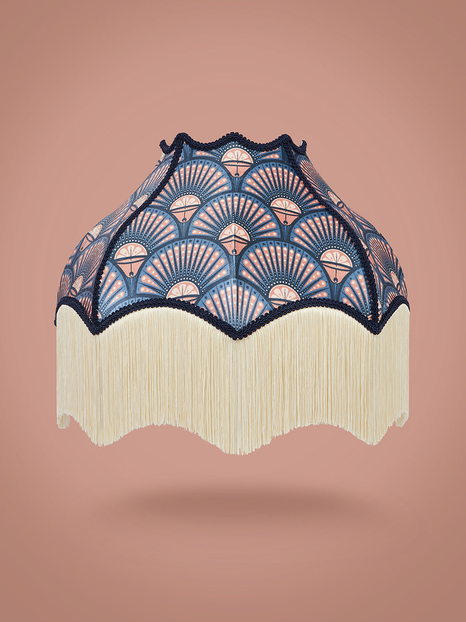 Deco Martini 'Blush' Fringed Lampshade