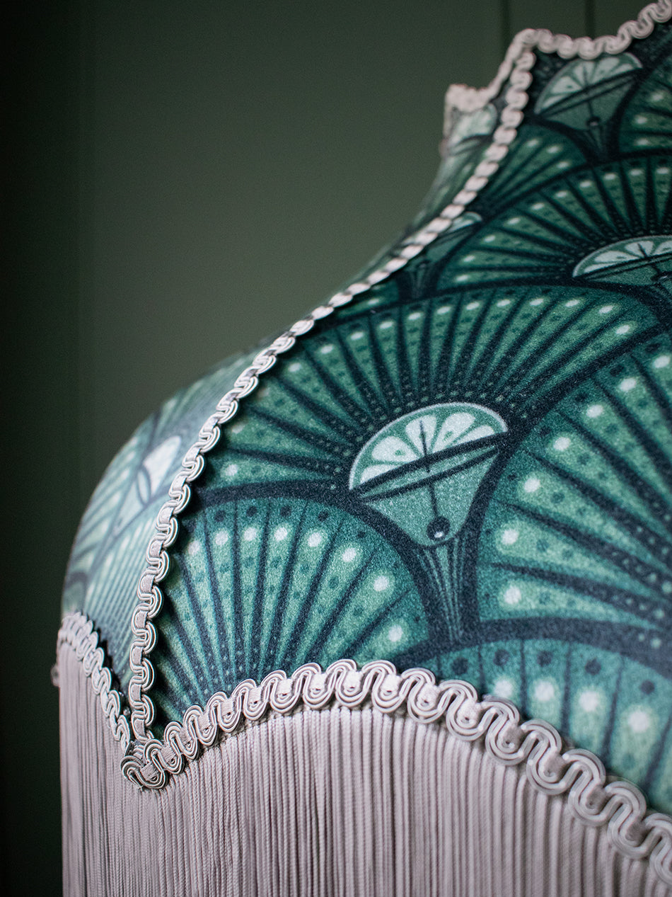 Deco Martini 'Arsenic' Fringed Lampshade