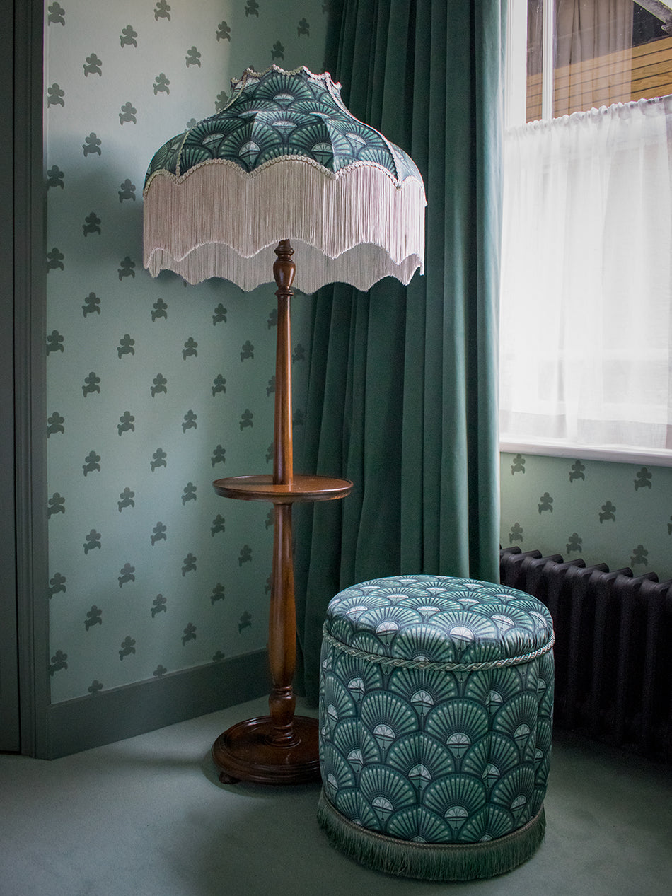 Deco Martini 'Arsenic' Fringed Lampshade