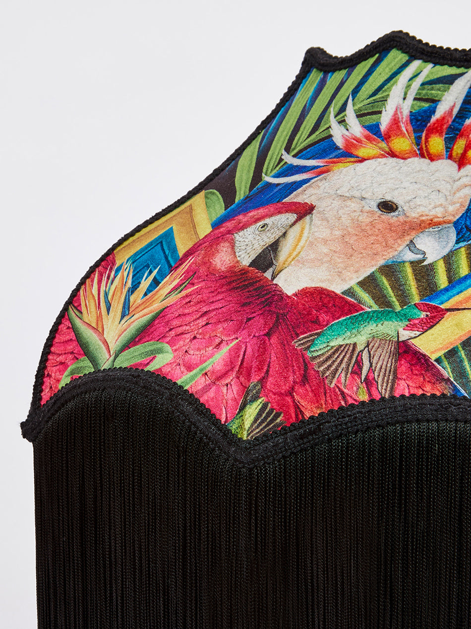 Divine Plumage Fringed Lampshade