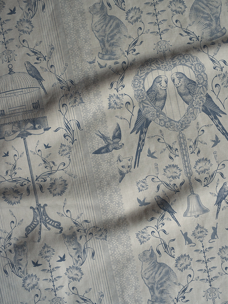 Bye Bye Birdie! 'Delft' Linen