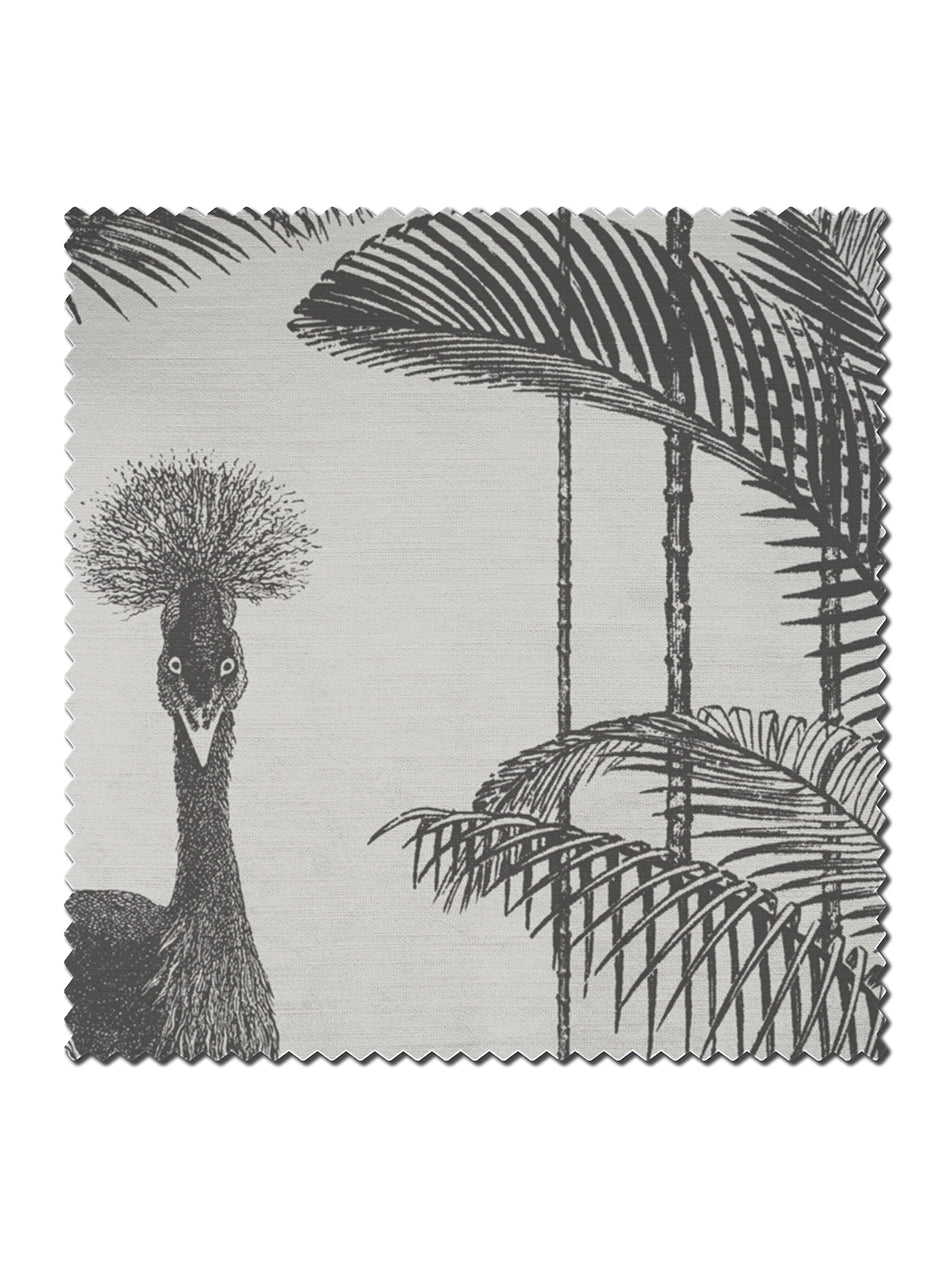 Crane Fonda 'Charcoal' Recycled Velvet Sample
