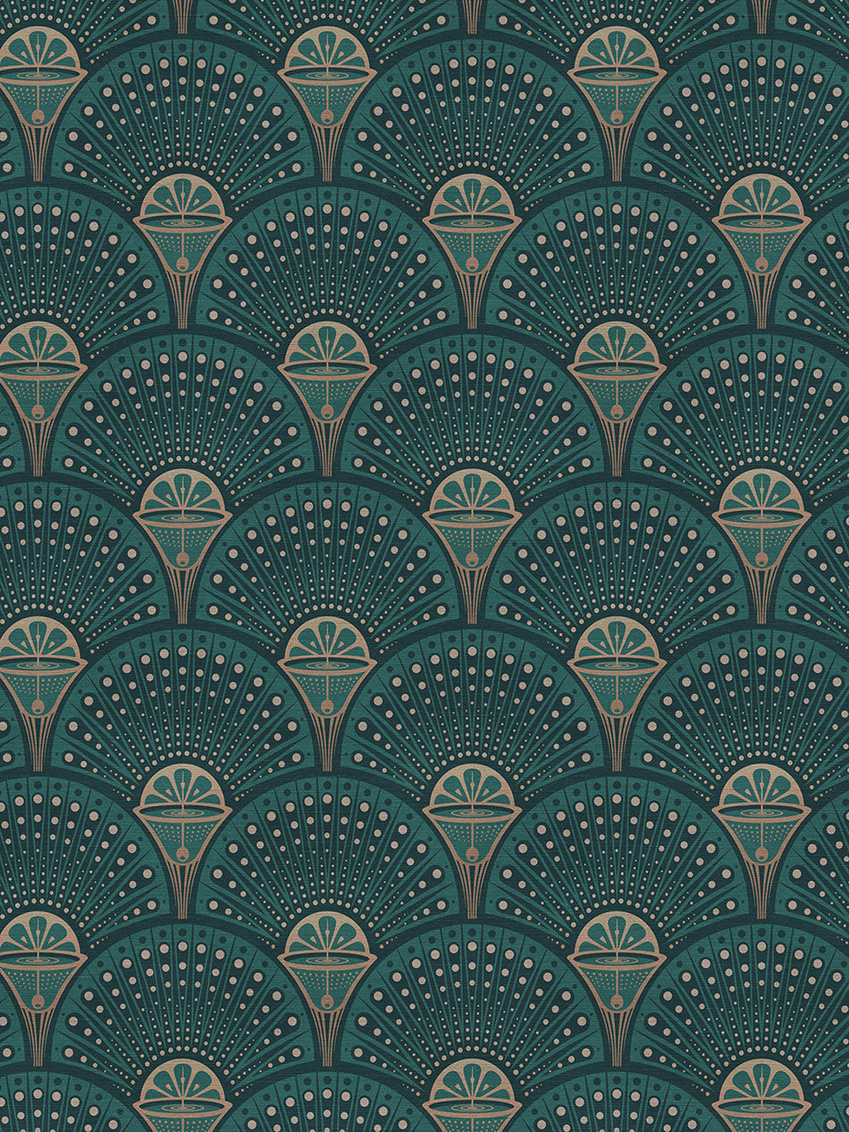 Deco Martini 'Green Gold' Recycled Velvet