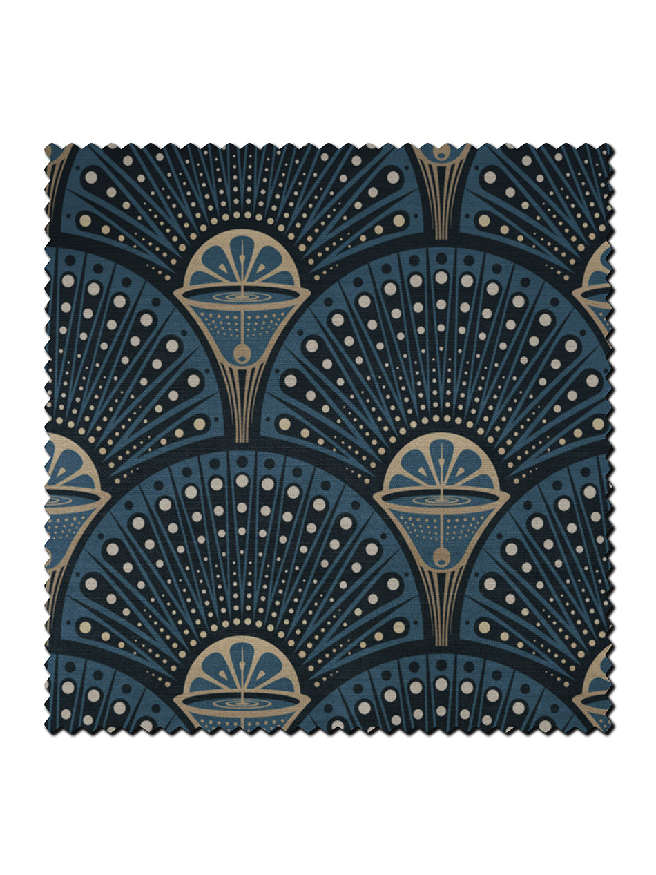 Deco Martini 'Midnight Gold' Recycled Velvet