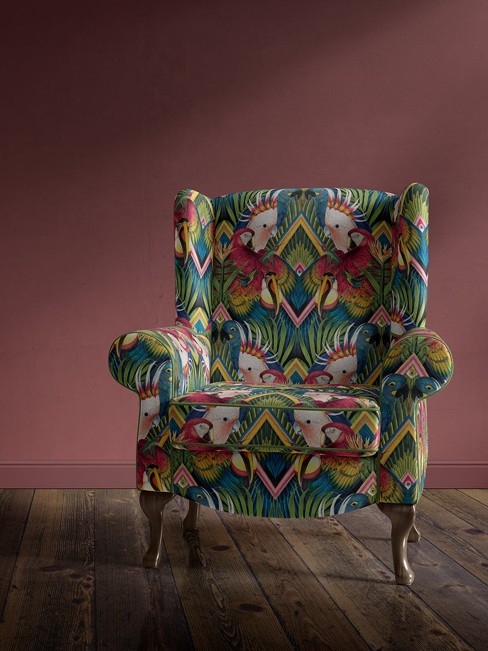 Divine Plumage 'Fiesta' Recycled Velvet Sample