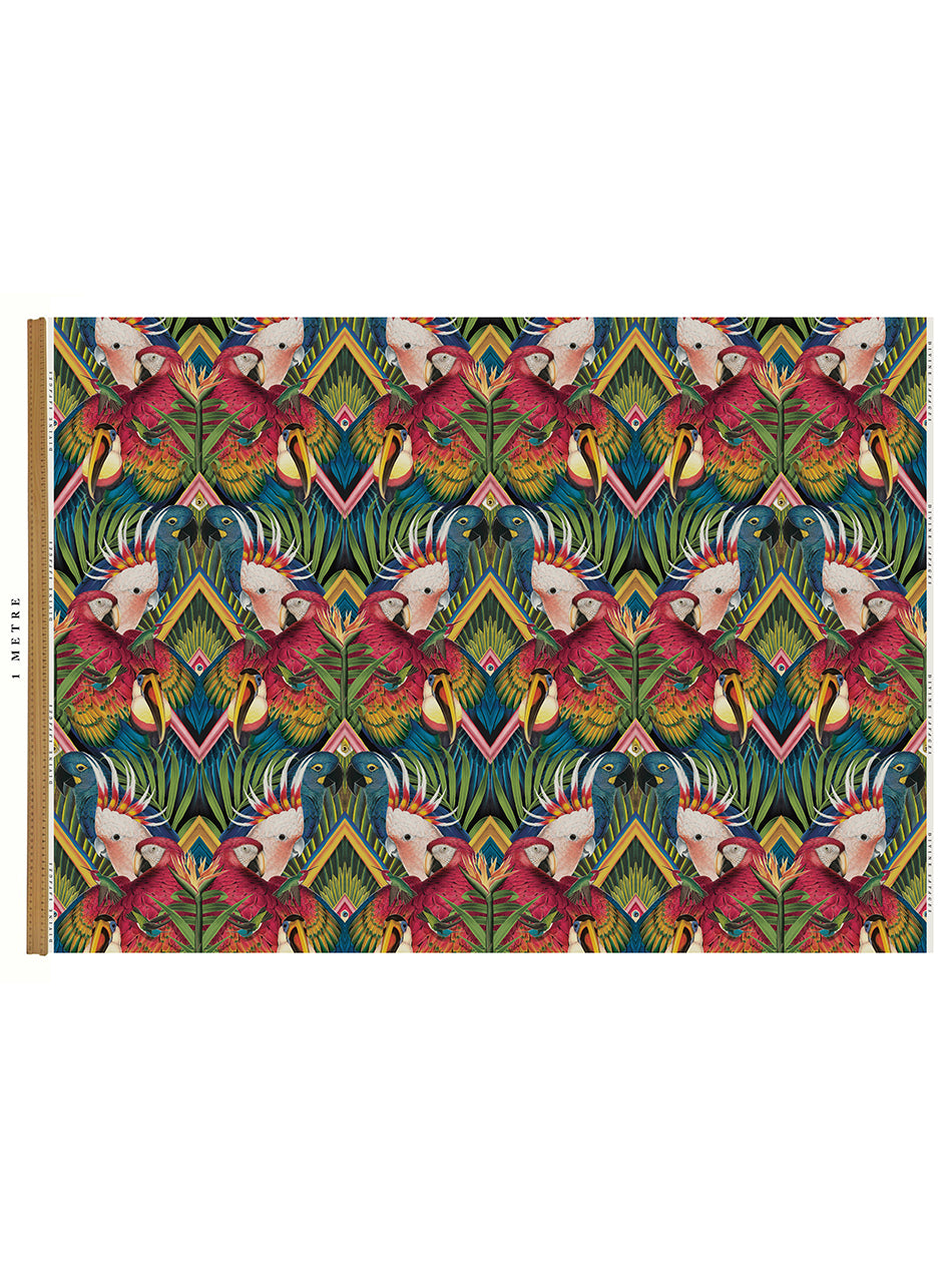 Divine Plumage 'Fiesta' Recycled Velvet Sample