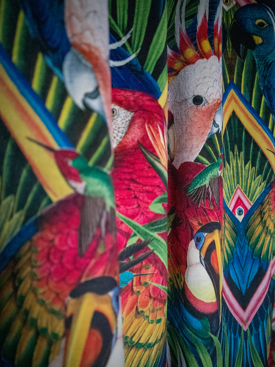 Divine Plumage 'Fiesta' Recycled Velvet Sample
