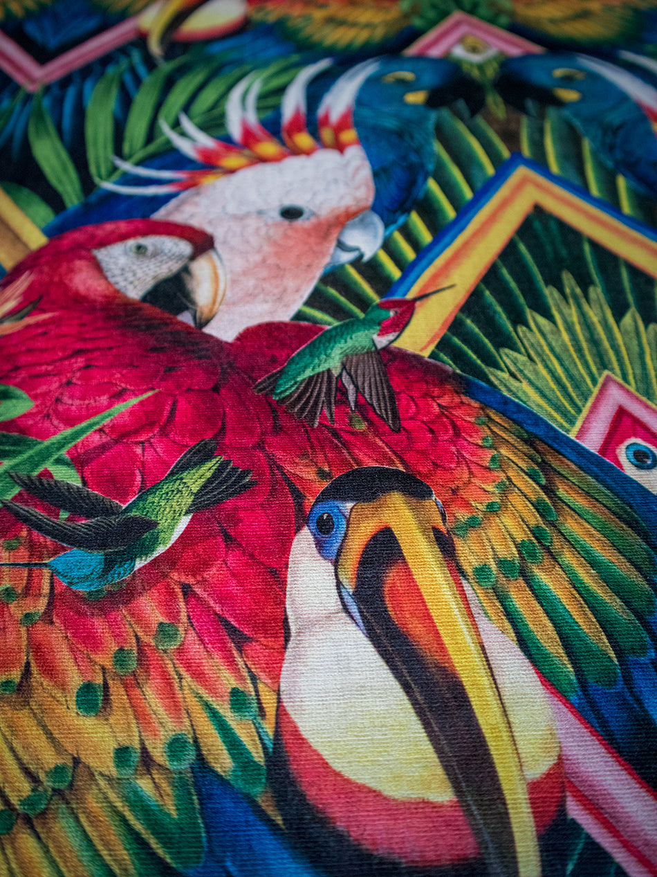 Divine Plumage 'Fiesta' Recycled Velvet Sample