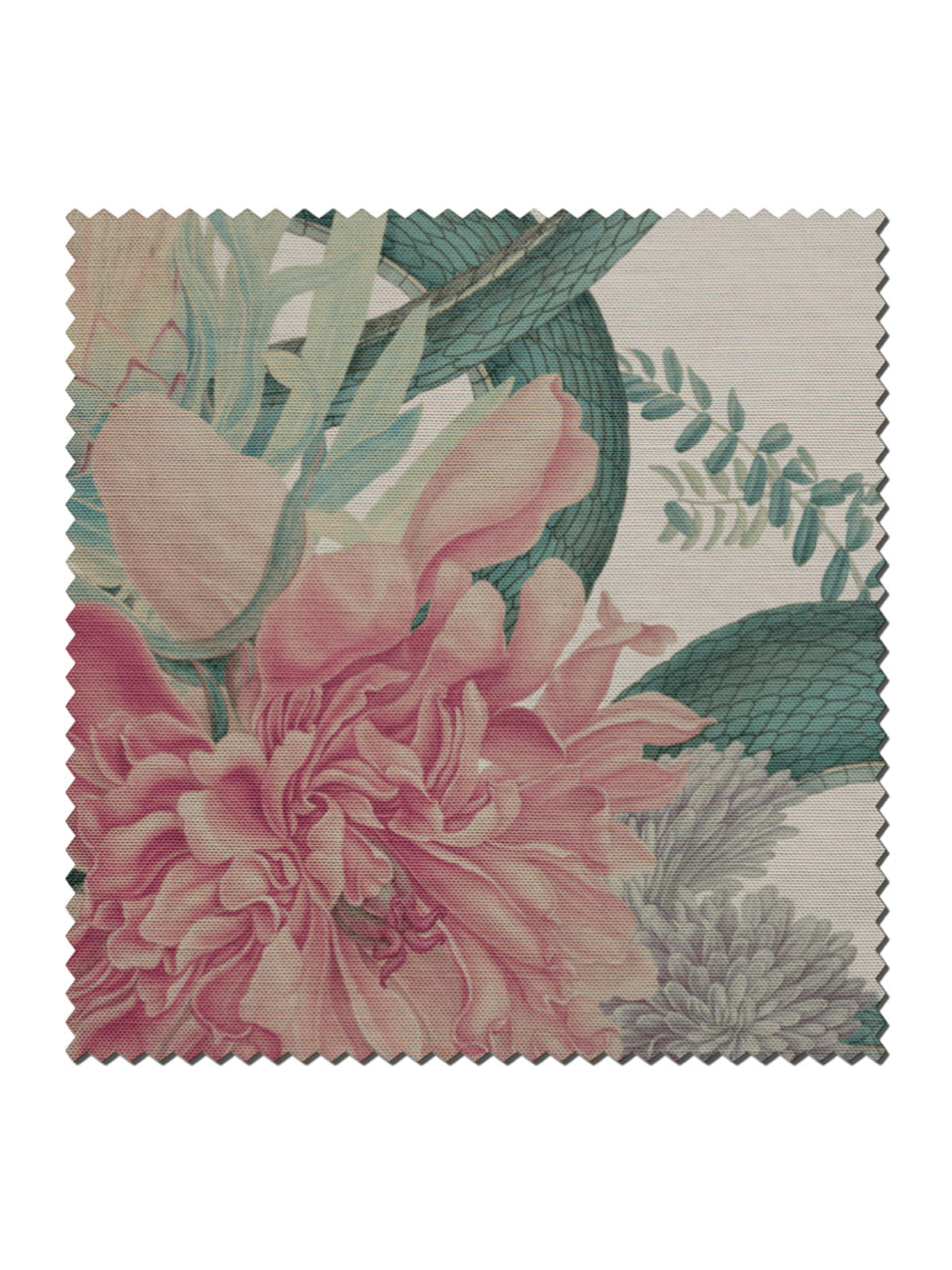 Forbidden Bloom 'Bone White' Linen Sample