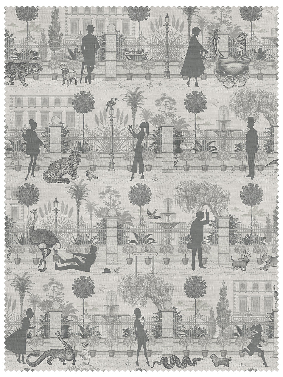 Portobello Parade 'Big Smoke' Linen Sample