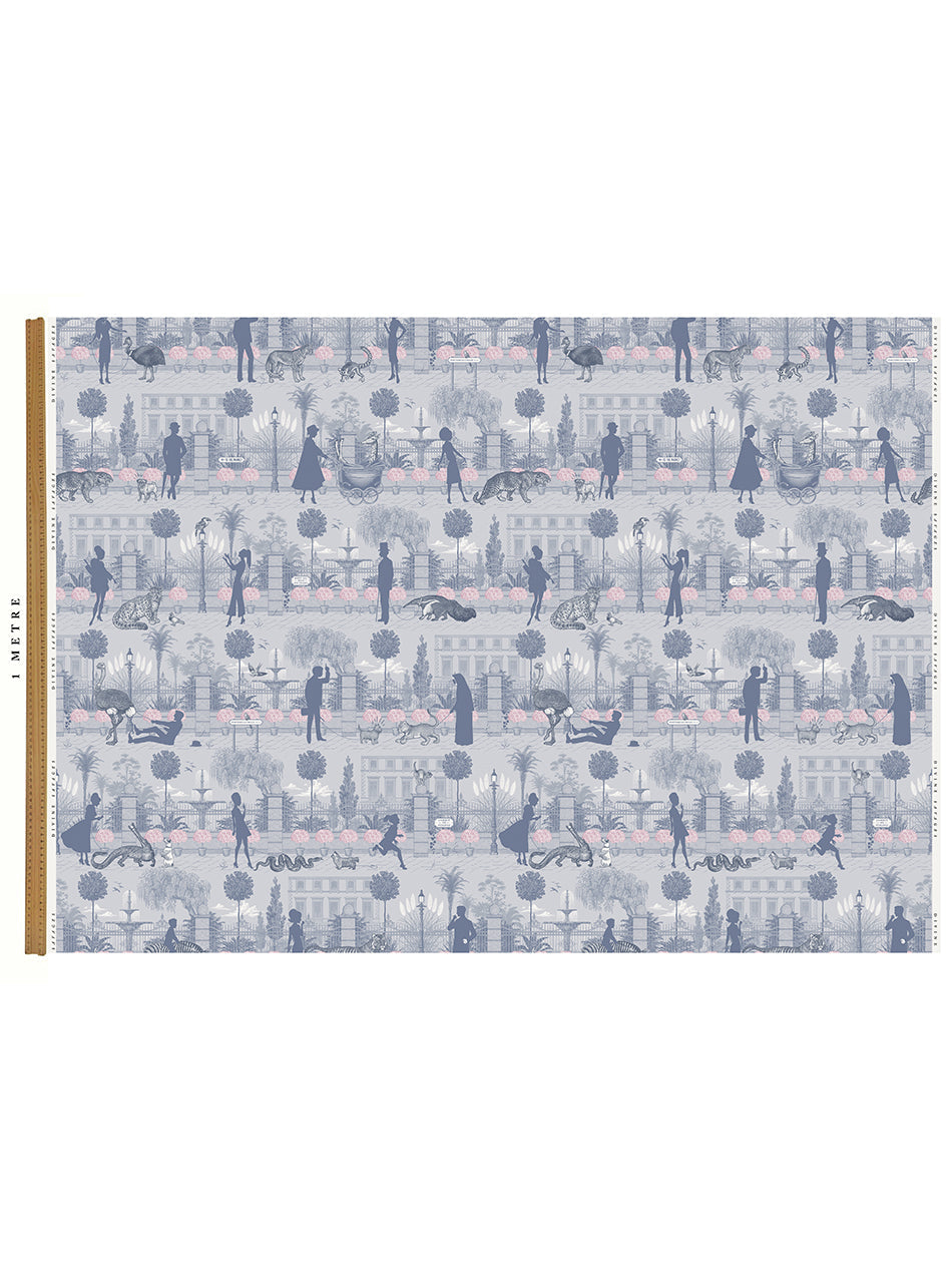 Portobello Parade 'Wild Violet' Linen Sample