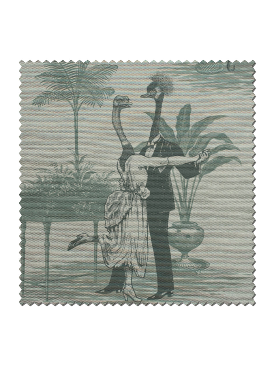 Safari Soirée 'Forest Mist' Linen Sample