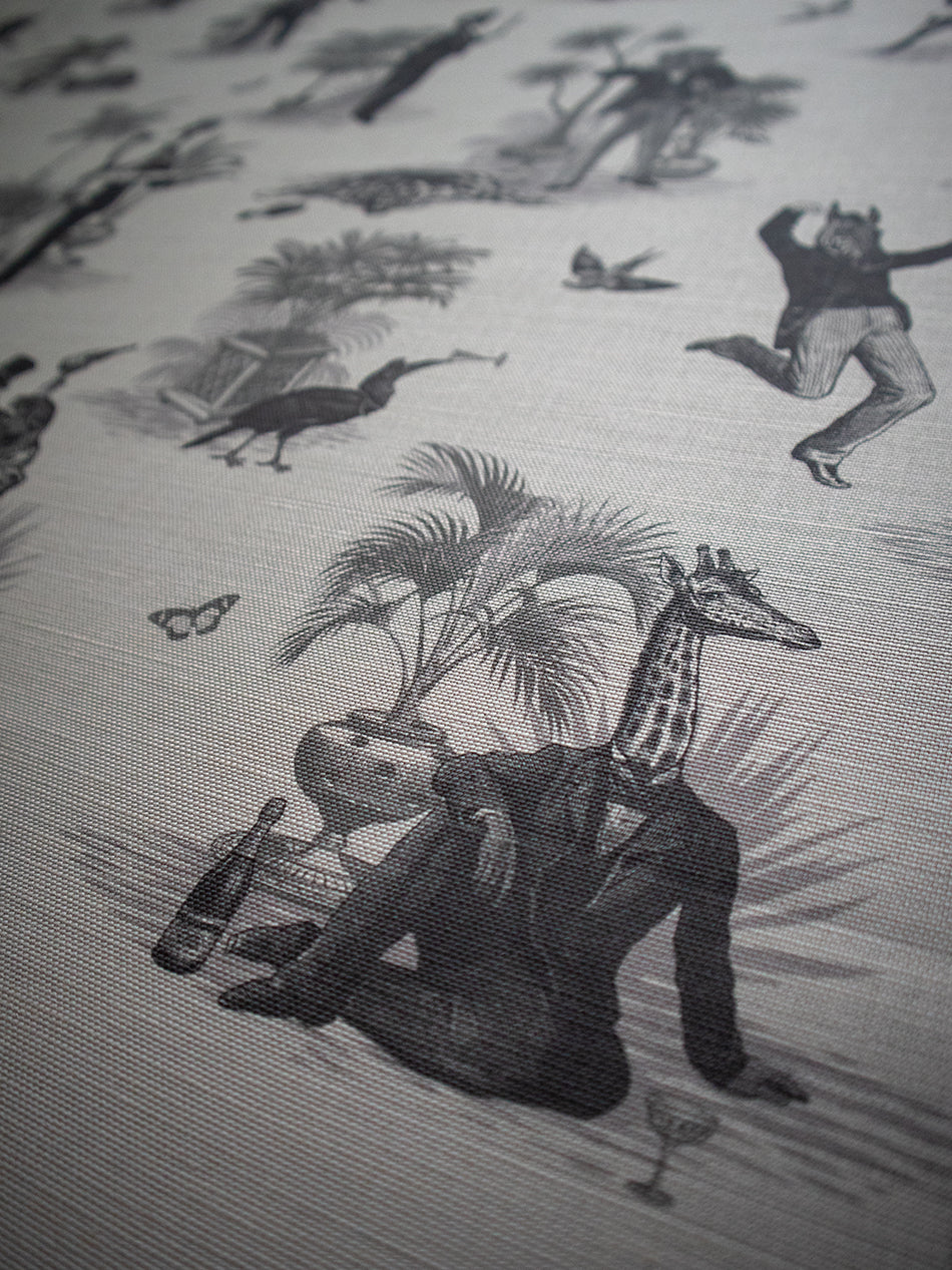 Safari Soirée 'Soft Charcoal' Linen