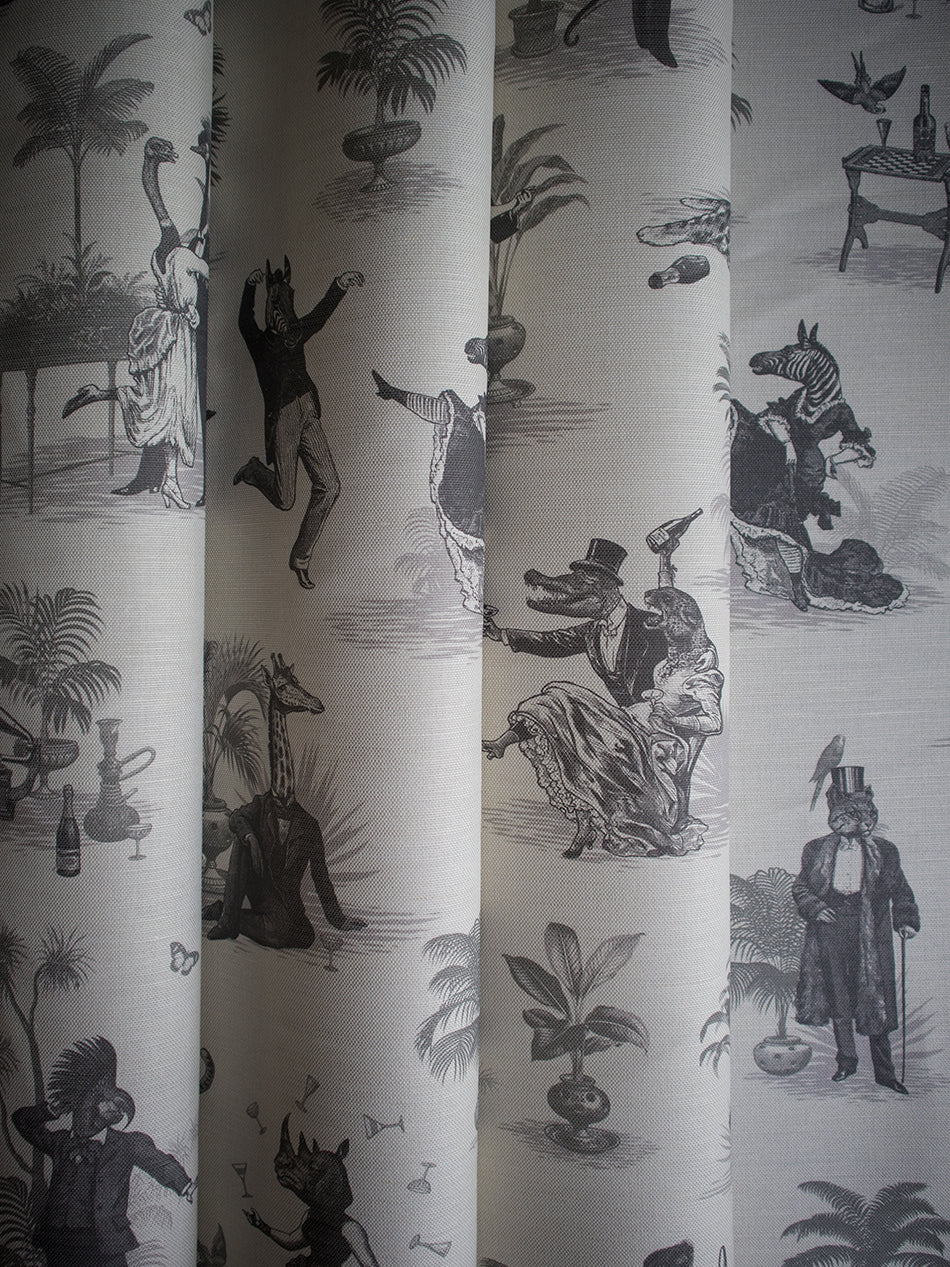 Safari Soirée 'Soft Charcoal' Linen