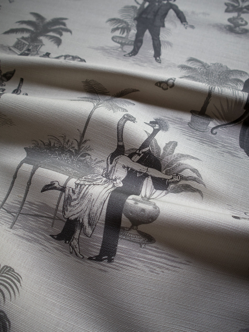 Safari Soirée 'Soft Charcoal' Linen
