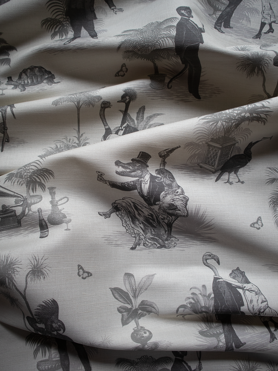 Safari Soirée 'Soft Charcoal' Linen